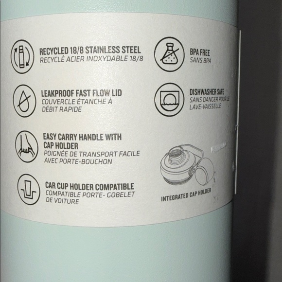 Stanley IceFlow (Fast Flow Lid) Bottle in Mint Green - Picture 5 of 6